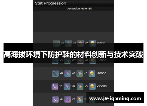 高海拔环境下防护鞋的材料创新与技术突破